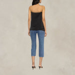 Top con bordo in pizzo Nero<BR/> 08050722 0555 NERO PHILOSOPHY 