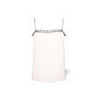 Top avec bord en dentelle rose