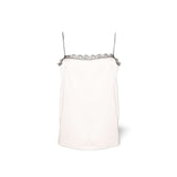 Top con bordo in pizzo Rosa<BR/> 08050722 1131 ROSA PHILOSOPHY 