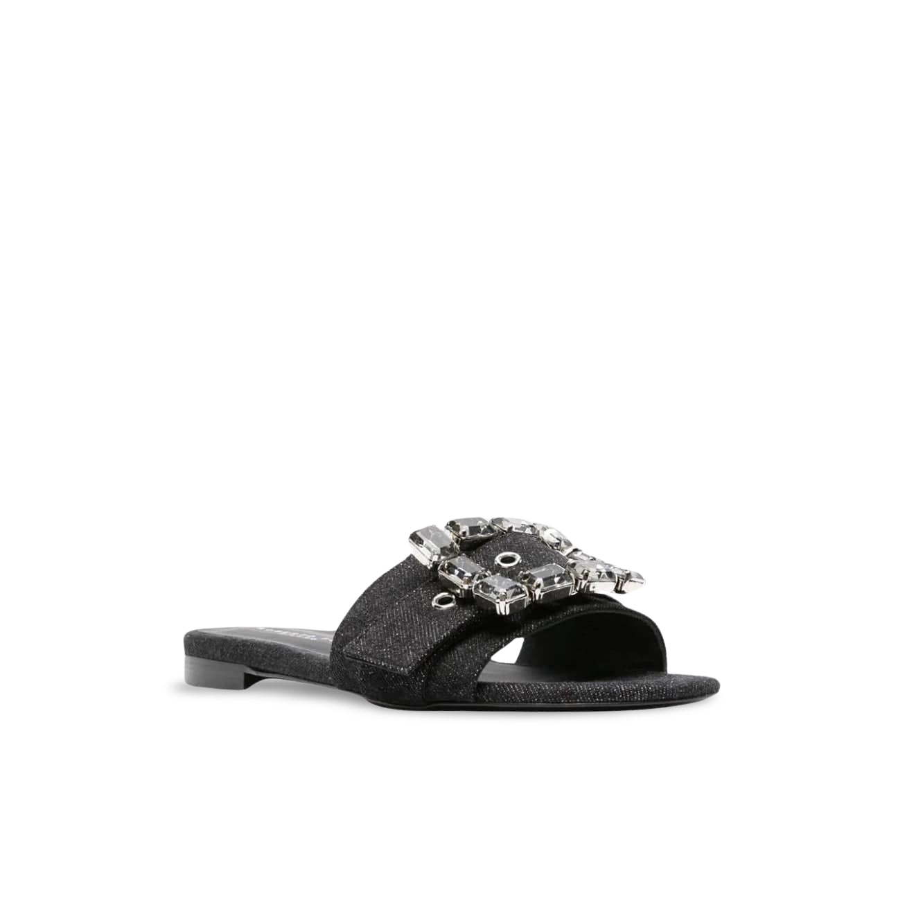Sandali Fade in denim Nero<BR/> FADE NERO ROBERTO FESTA 