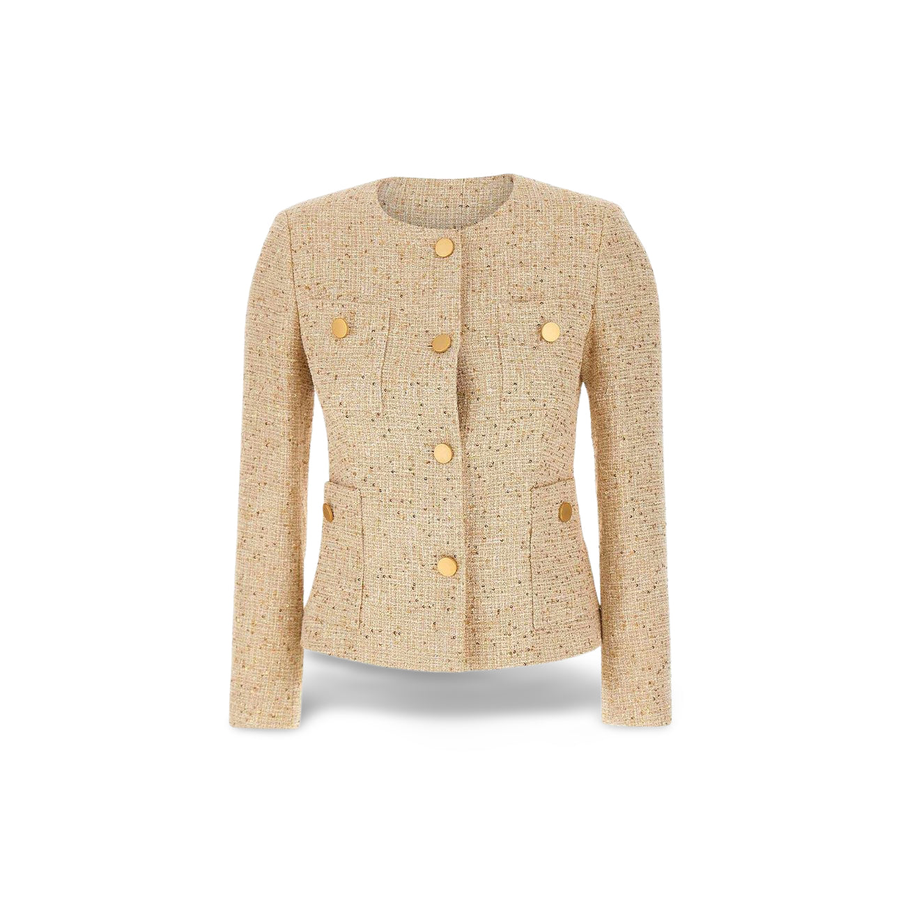 Giacca Beverly in tweed Beige e Oro<BR/> BEVERLY970141 A1169 ORO TAGLIATORE 