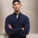 Cardigan uomo in lana Blue MKN0731 NY91 BARBOUR 