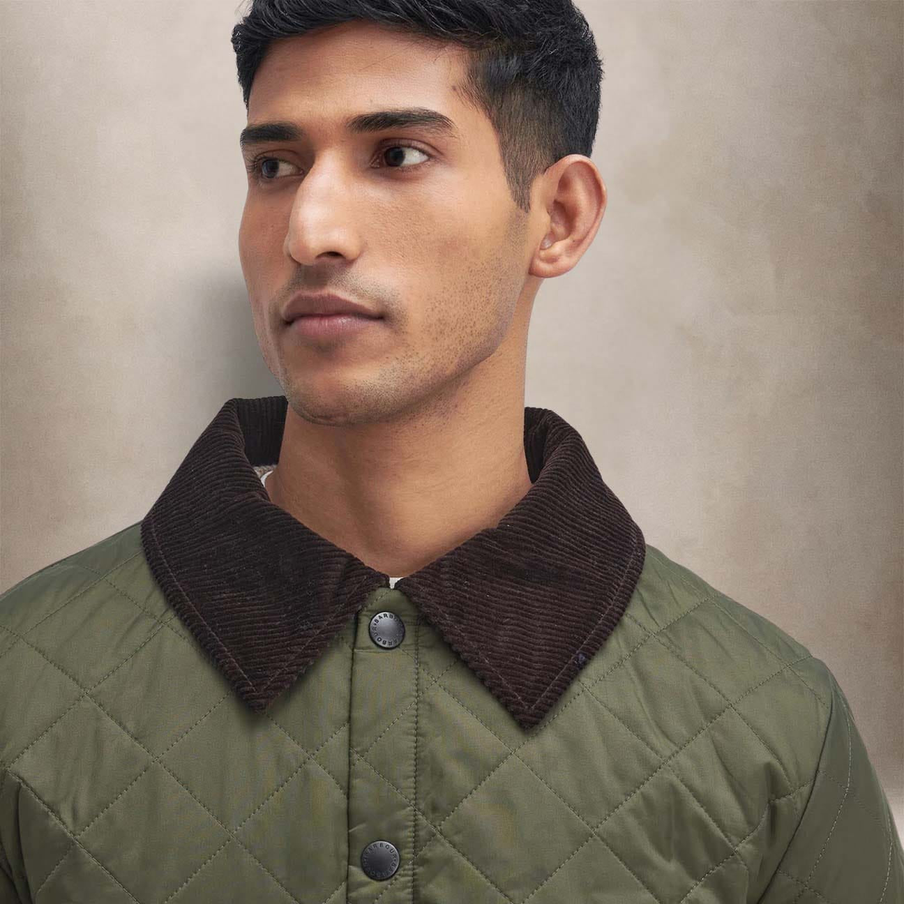 Giacca uomo trapuntata Heritage Liddesdale Olive MQU0240 OL71 BARBOUR 