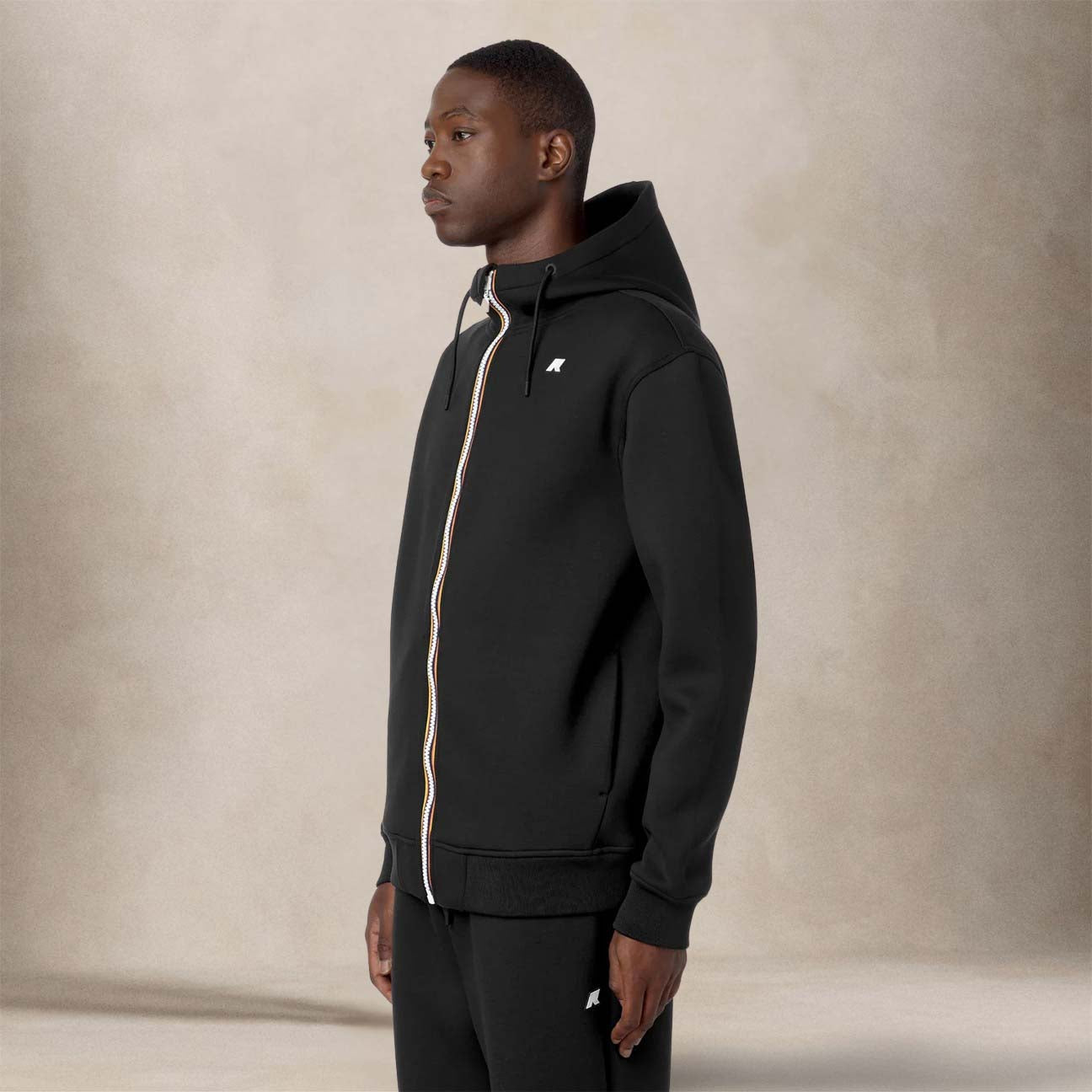 Giacca in pile da uomo Rainer Spacer Nero K2141DW USY Black Pure KWAY 
