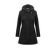 Giacca donna midi Mathy Bonded Jersey Nero K2148BW A3C BLACK PURE KWAY 