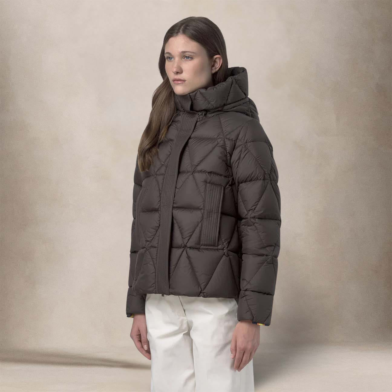 Piumino donna Lethille Thermo Black Olive K7136KW B38 BLACK OLIVE KWAY 