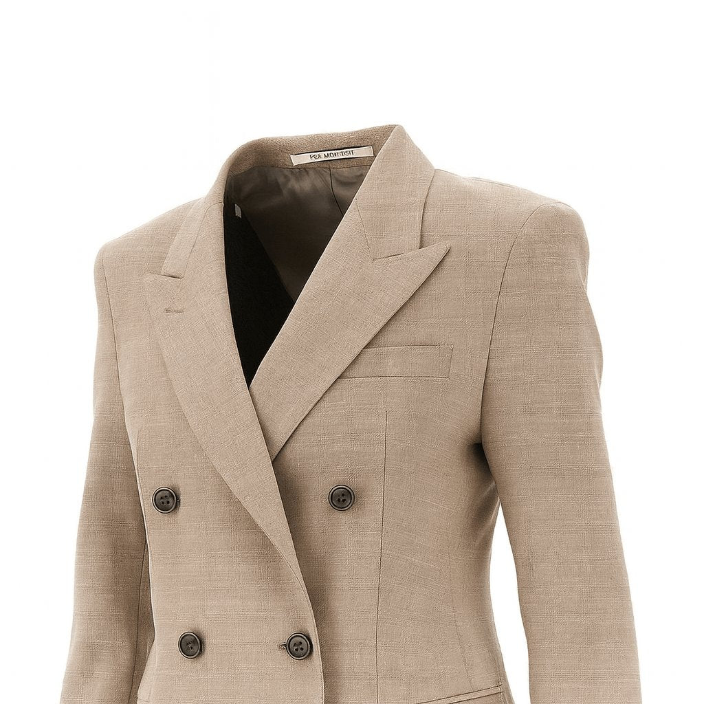 Giacca donna Parigi in lana bistretch Tortora J-PARIGI10B 310016 T1380 TAGLIATORE 
