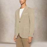CIRCOLO1901 Giacca uomo monopetto cotone superlight Stone