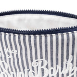 Pochette Aline soft  lino a righe Blue ALI0011 01884H STRIPES 6110 MC2 SAINT BARTH 