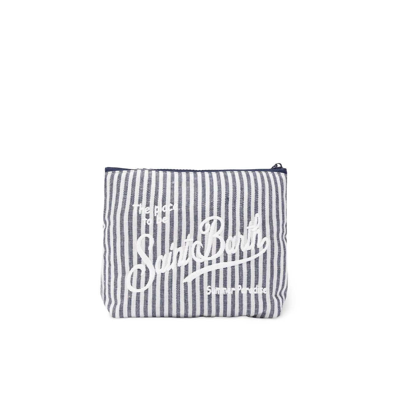 Pochette Aline soft  lino a righe Blue ALI0011 01884H STRIPES 6110 MC2 SAINT BARTH 