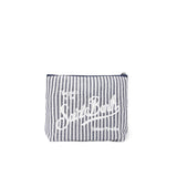 Pochette Aline soft  lino a righe Blue ALI0011 01884H STRIPES 6110 MC2 SAINT BARTH 