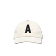 Cappello unisex baseball in velluto Ecru'
