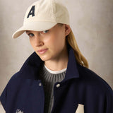 Cappello unisex baseball in velluto Ecru' ACPU 127A ECRU AUTRY 
