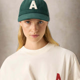 Cappello unisex baseball in velluto Verde ACPU 127F TIMBER AUTRY 