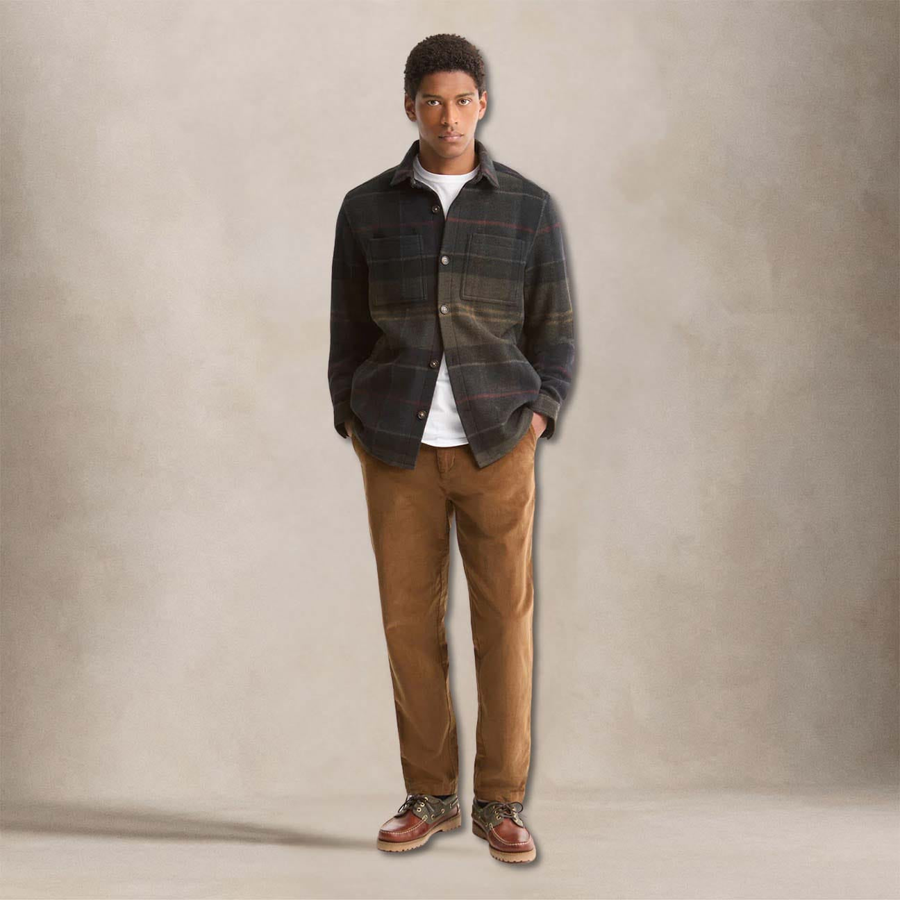 Overshirt uomo Woodlane Shadow MOS0511 TN43 SHAWDOW BARBOUR 