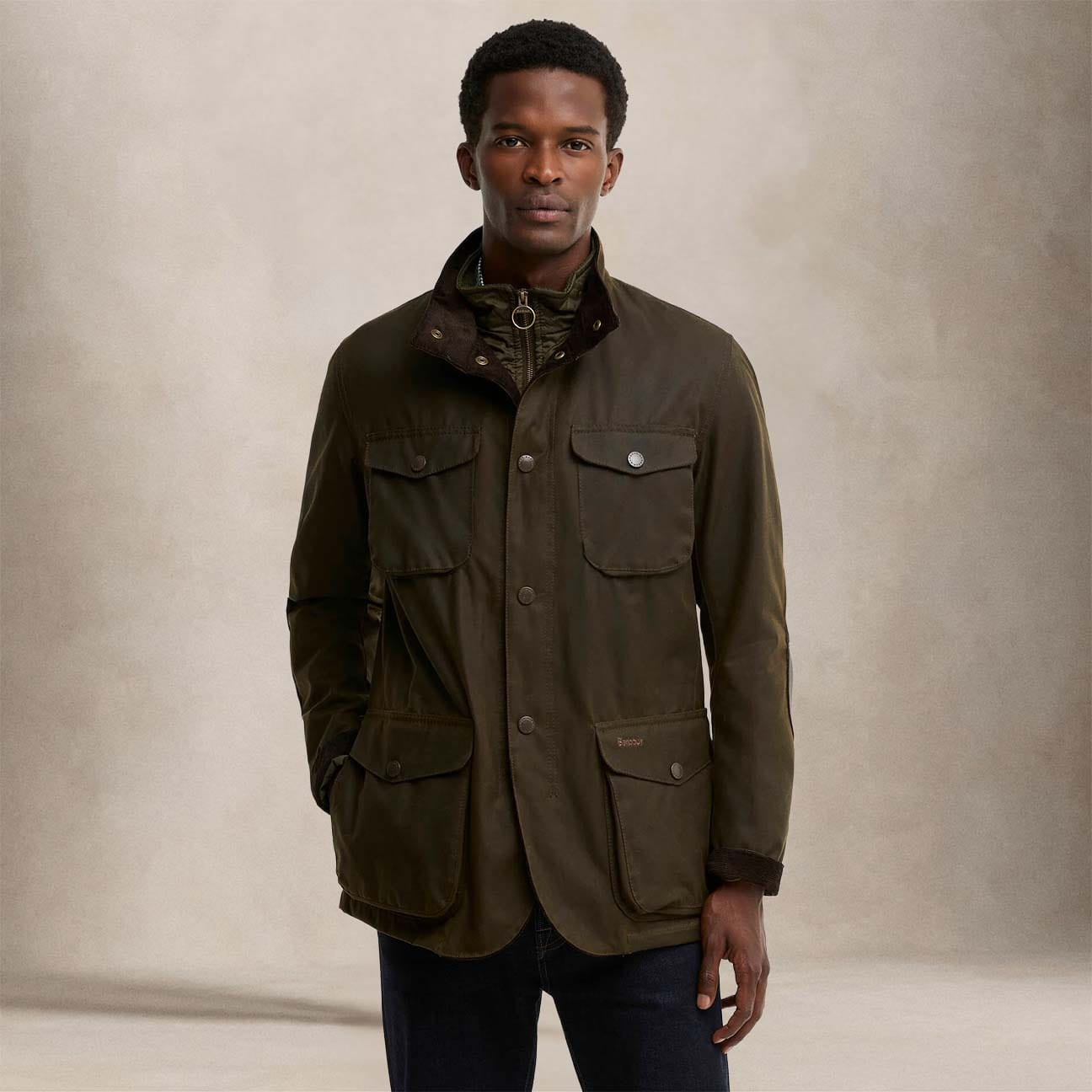 Giacca uomo Oleron in cotone cerato Olive MWX0700 OL51 OLIVE BARBOUR 
