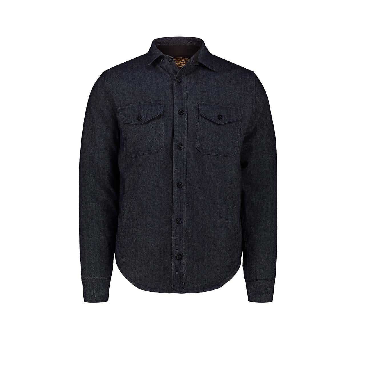 Overshirt uomo CPO in lana Quilted Blue CPO PADDED WOOL NAVY CHESAPEAKE'S 
