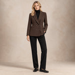 Giacca doppiopetto in piquet di lana Marrone FD4157 3362 CIRCOLO1901 