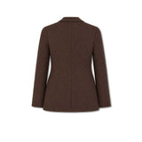 Giacca doppiopetto in piquet di lana Marrone FD4157 3362 CIRCOLO1901 