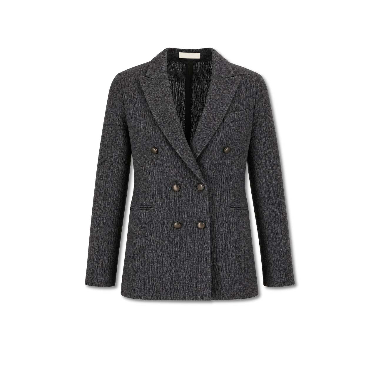 Giacca doppiopetto in piquet di lana Grigio FD4157 3370 CIRCOLO1901 