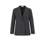 Giacca doppiopetto in piquet di lana Grigio FD4157 3370 CIRCOLO1901 