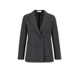 Giacca doppiopetto in piquet di lana Grigio FD4157 3370 CIRCOLO1901 