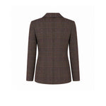 Giacca donna doppiopetto a quadri Marrone FD4168 001 CIRCOLO1901 