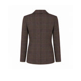 Giacca donna doppiopetto a quadri Marrone FD4168 001 CIRCOLO1901 
