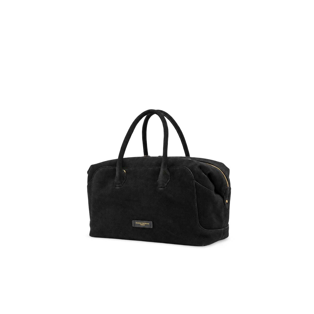 Borsa donna Gemma in suede Nero BS12240 COMM CMPL 001 GIANNI CHIARINI 