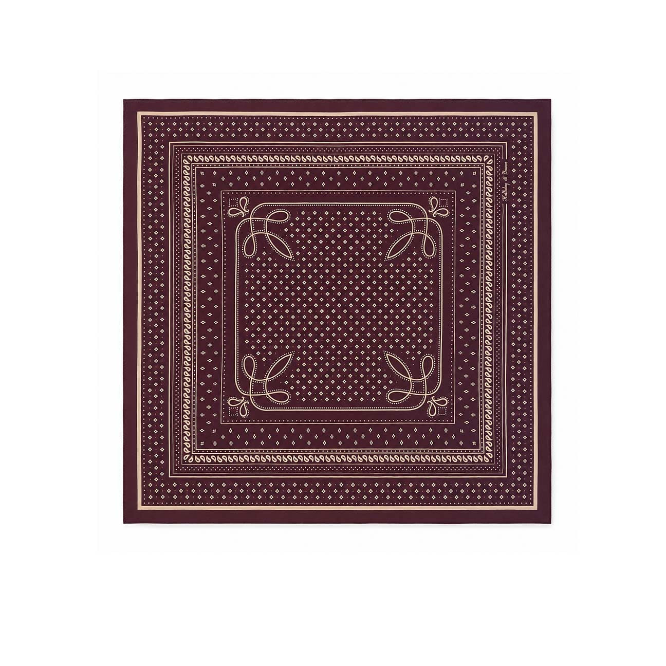 Bandana in seta Prugna 1407H 5695 62796 4 HOLLIDAY & BROWN 