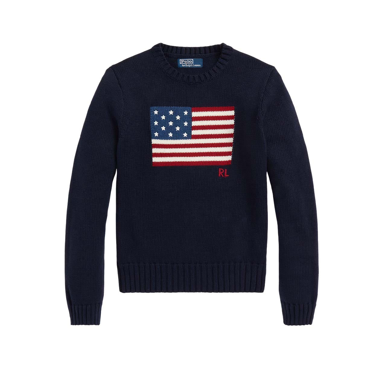Maglia donna in cotone girocollo  Flag Blue 211896939001 NAVY POLO RALPH LAUREN 
