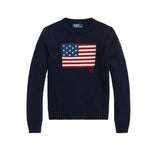 Maglia donna in cotone girocollo  Flag Blue 211896939001 NAVY POLO RALPH LAUREN 
