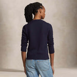 Maglia donna in cotone girocollo  Flag Blue 211896939001 NAVY POLO RALPH LAUREN 
