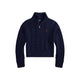 Maglia donna in lana e cashmere a trecce Blue 211972130004 HUNTER NAVY POLO RALPH LAUREN 