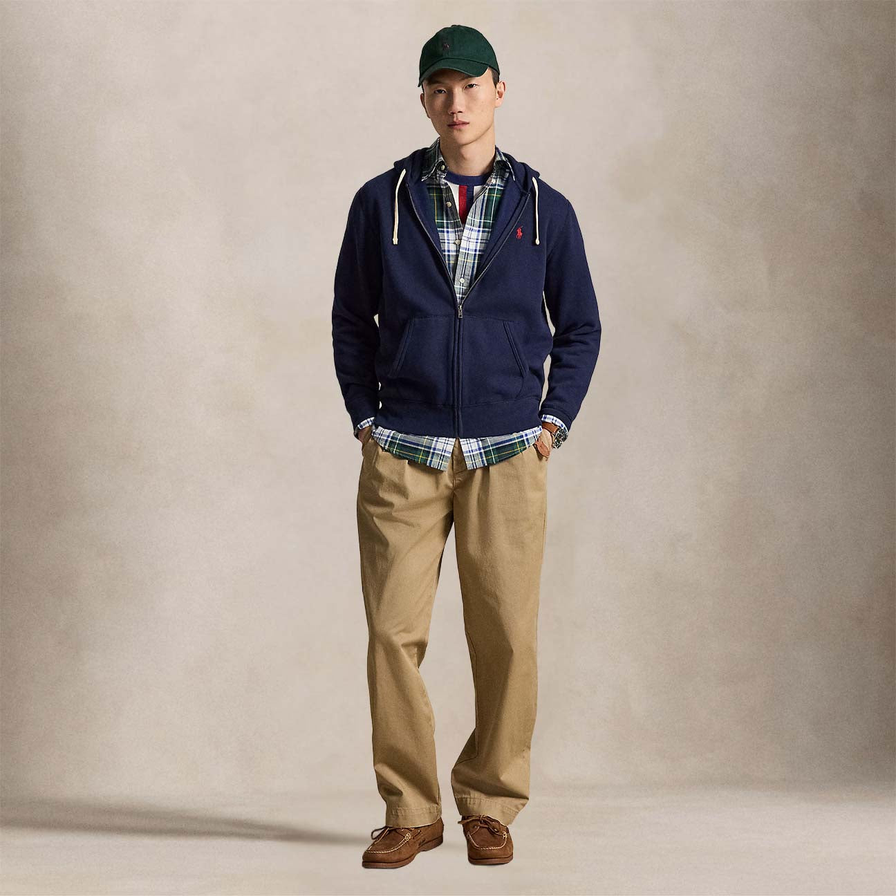 Felpa uomo RL full zip Blue 710813297004 CRUISE NAVY POLO RALPH LAUREN 