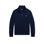 Maglio uomo in cotone con mezza zip Blue 710859939523 HUNTER NAVY POLO RALPH LAUREN 