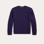 Maglia uomo a trecce girocollo Purple 710876762505 FIREFISH PURPLE POLO RALPH LAUREN 