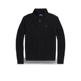 Maglia uomo in lana e cashmere con zip Nero 710876766005 POLO BLACK POLO RALPH LAUREN 