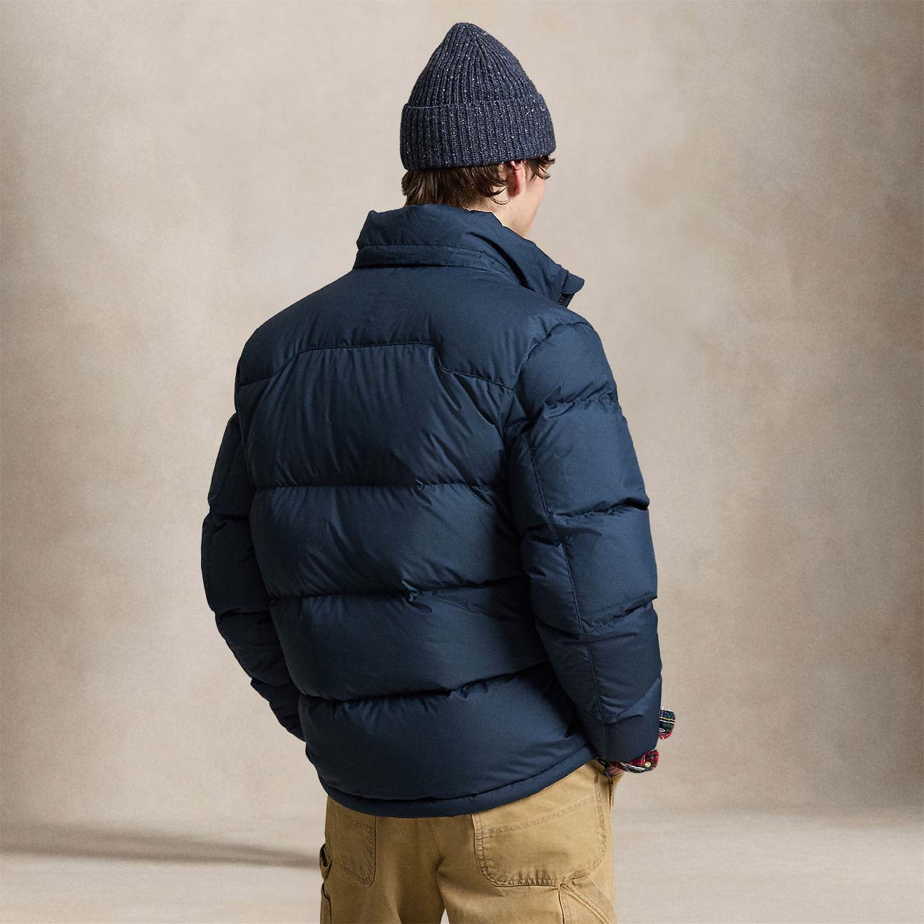 Giacca uomo in piuma con cappuccio Blue 710968278003 COLLECTION NAVY POLO RALPH LAUREN 