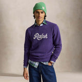Maglia uomo girocllo con logo Purple 710B24668002 PURPLE COMBO POLO RALPH LAUREN 