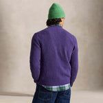 Maglia uomo girocllo con logo Purple 710B24668002 PURPLE COMBO POLO RALPH LAUREN 