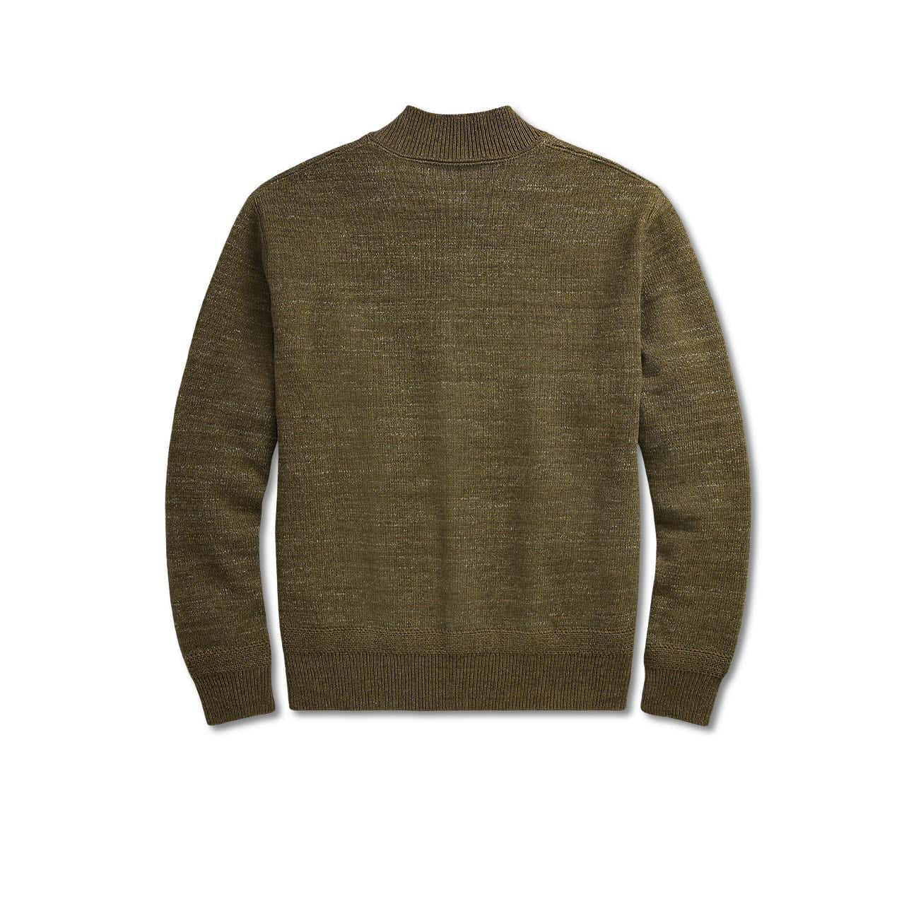 Cardigan uomom in lana e cotone Verde Militare 782943450001 OLIVE RRL 