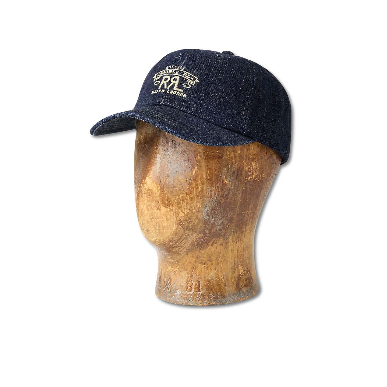 Cappello in denim con logo ranch 782959714001 DENIM RRL 