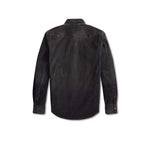 Camicia uomo western in velluto Slim Fit Nero 782P14897001 BLACK RRL 