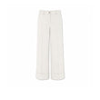 Pantalone donna in cotone dyed Gesso