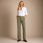 Pantalone donna in cotone dyed Oliva M680 LR 848 VIA MASINI 80 