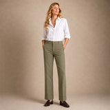 Pantalone donna in cotone dyed Oliva M680 LR 848 VIA MASINI 80 