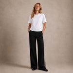 T-Shirt donna in cotone Bianco 531JE MALAGA LATTE WOC 