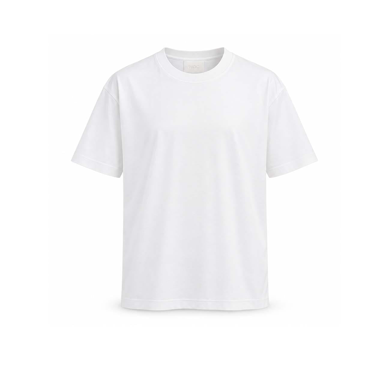 T-Shirt donna in cotone Bianco 531JE MALAGA LATTE WOC 