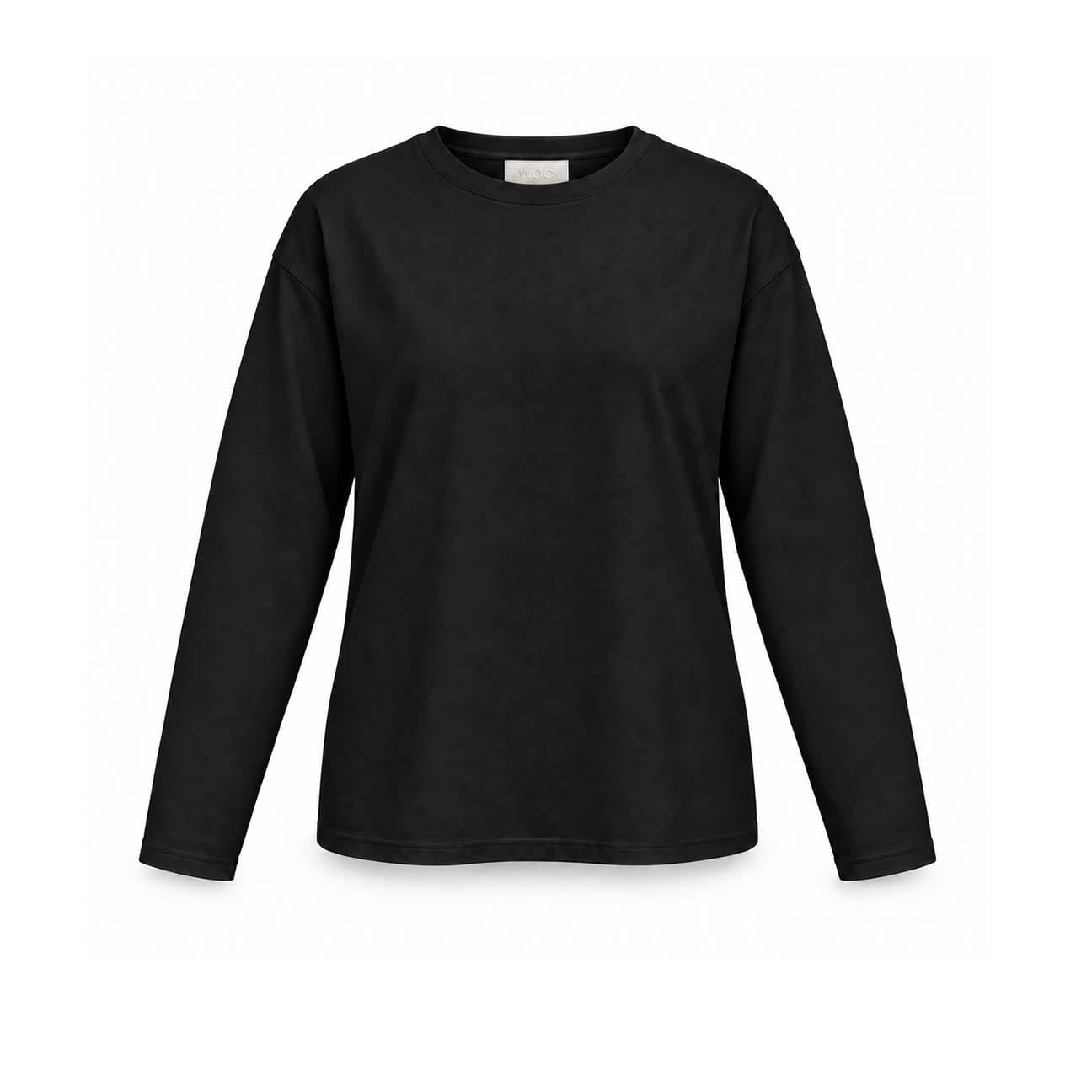 T-Shirt donna in cotone Nero ZAFRA NERO WOC 